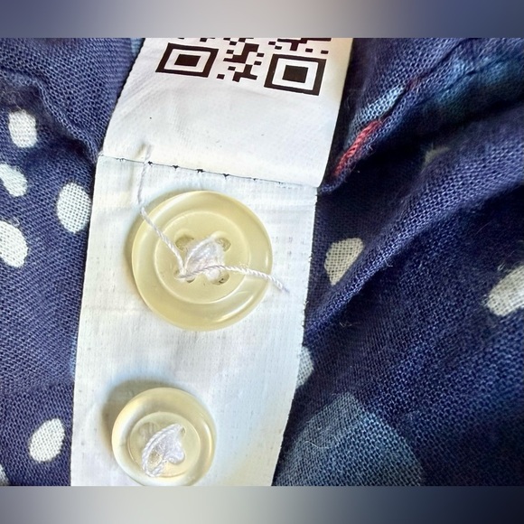 EUC Bonobos 👔 Slim Fit Navy Dot Button-Down Shirt (L) ⭐ 100% Cotton - Picture 9 of 9